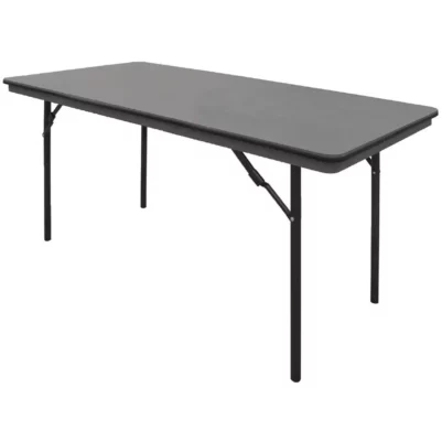 Table rectangulaire pliante grise en ABS Bolero 1520mm