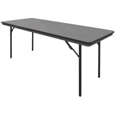 Table rectangulaire pliante grise en ABS Bolero 1830mm