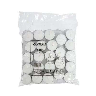 Bougies chauffe-plat 4 heures Olympia (Lot de 100)