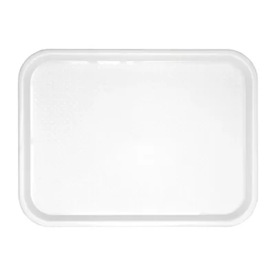 Plateau fast food en plastique Olympia Kristallon blanc 345 x 265mm