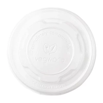 Couvercles plats compostables Vegware 230 ml (x1000)