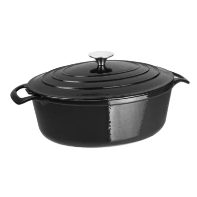 Grande cocotte ovale noire Vogue 6L