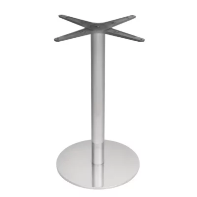Pied de table rond en acier inoxydable Bolero