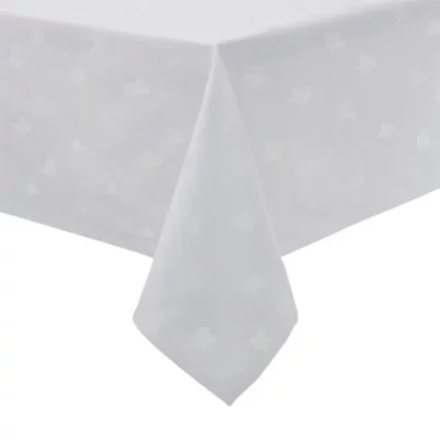 Nappe carrée blanche feuilles de lierre Mitre Luxury Luxor 2300 x 2300mm