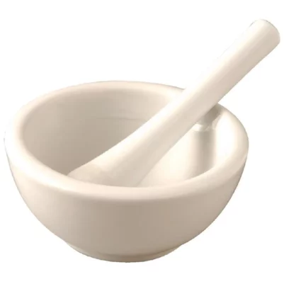 Pilon et mortier en porcelaine Vogue 115mm