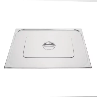 Couvercle GN 2/1 inox double Vogue