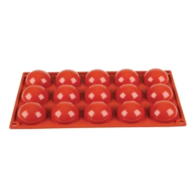 Plaque 15 demi-sphères en silicone Pavoni Formaflex