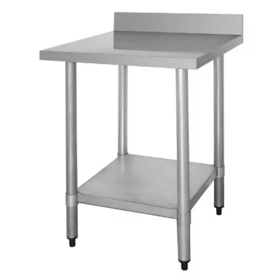 Table de préparation avec rebord en acier inoxydable Vogue 900 x 600mm