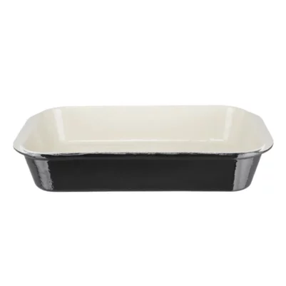 Plat à rôtir en fonte Vogue noir 405 x 250mm