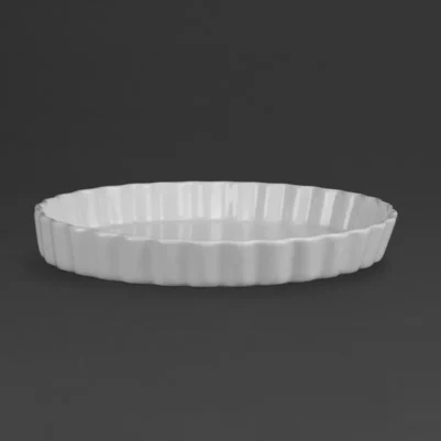 Plats à tarte blancs Olympia 297mm (Lot de 6)