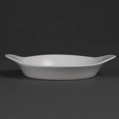 Plats ronds à oreilles blancs Olympia 192x151mm (Lot de 6)