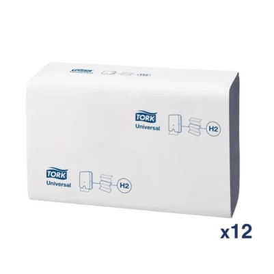 Essuie-mains pli en Z Tork bleu (Lot de 12)