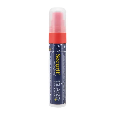 Marqueur craie waterproof Securit (verre+ ardoise) pointe 7-15mm rouge