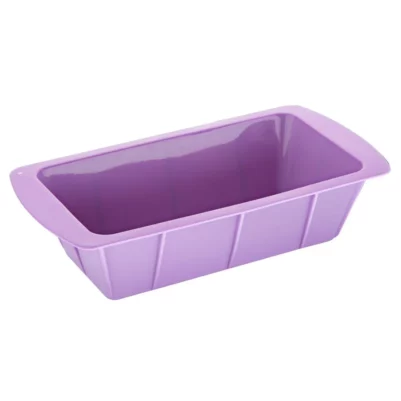 Moule à cake flexible en silicone Hygiplas violet