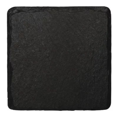 Plat de présentation en ardoise naturelle Olympia 130x130mm (Lot de 4)
