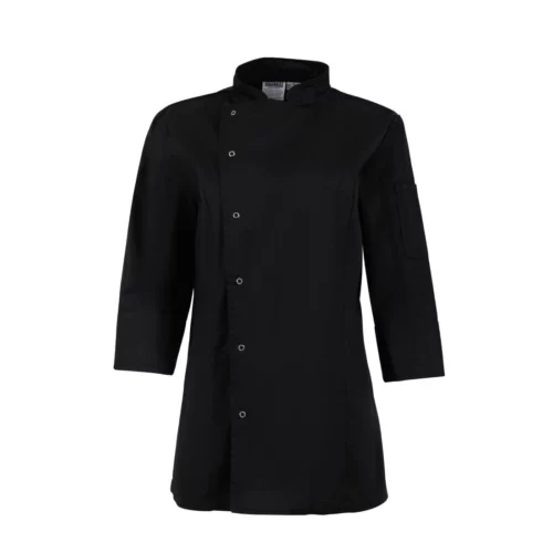 Veste de cuisinier femme ajustée Whites noire taille S