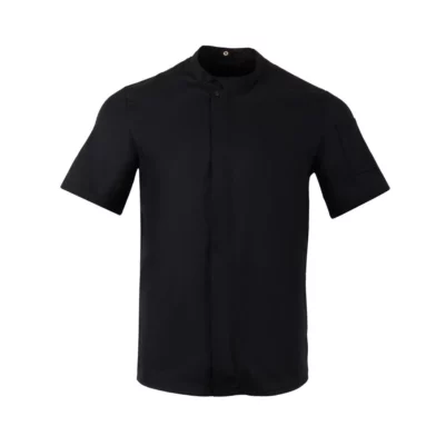Veste de cuisinier en maille à manches courtes Southside Harlem noire XL