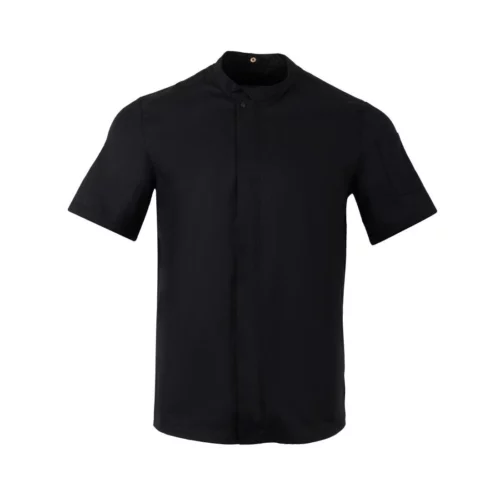 Veste de cuisinier en maille à manches courtes Southside Harlem noire XL