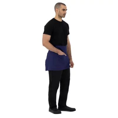 Tablier en toile de coton Southside bleu marine