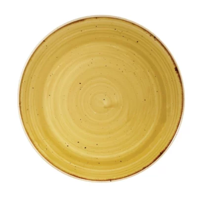Assiettes rondes Churchill Stonecast Mustard Seed Yellow 165mm (Lot de 12)