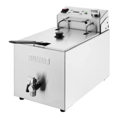 Friteuse électrique simple avec minuterie Buffalo 8L
