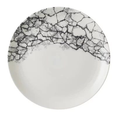 Assiettes rondes Churchill Kintsugi Accents Quartz Black Evolve 288mm (Lot de 12)