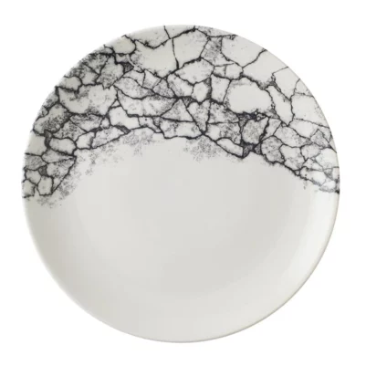 Assiettes rondes Churchill Kintsugi Accents Quartz Black Evolve 260mm (Lot de 12)