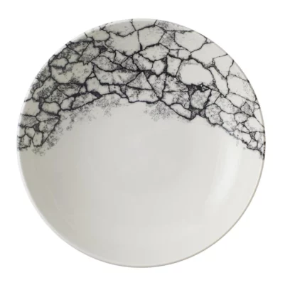 Assiettes coupes rondes Churchill Kintsugi Accents Quartz Black Evolve 248mm (Lot de 12)