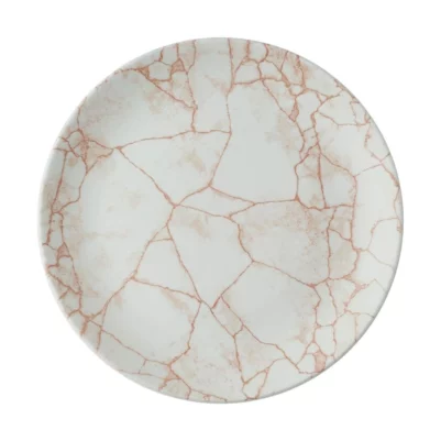 Assiettes rondes Churchill Studio Prints Kintsugi Evolve Coral 260mm (Lot de 12)