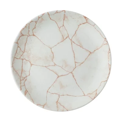 Assiettes rondes Churchill Studio Prints Kintsugi Evolve Coral 220mm (Lot de 12)