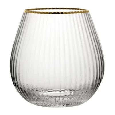 Verres à gin sans pied bord doré Hayworth Utopia 650 ml (lot de 6)