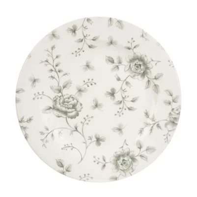 Assiettes plates Churchill Vintage Prints Rose ChintzGrey 210mm (Lot de 6)