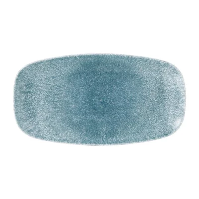 Assiettes oblongues Churchill Studio Prints Raku Oblong Topaz Blue 298mm (Lot de 12)
