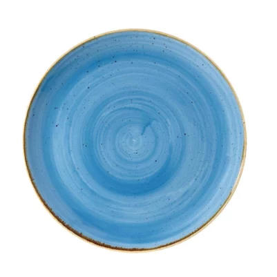 Assiettes rondes Churchill Stonecast Cornflower Blue 324mm (Lot de 6)