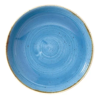 Assiettes coupes rondes Churchill Stonecast Cornflower Blue 248mm (Lot de 12)