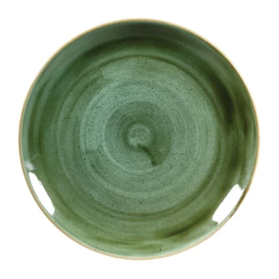 Assiettes rondes Churchill Stonecast Samphire Green 288mm (Lot de 12)