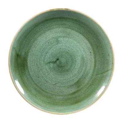 Assiettes rondes Churchill Stonecast Samphire Green 260mm (Lot de 12)