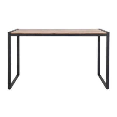 Table de bar industrielle en acier et acacia Bolero 1800x900mm