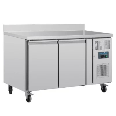 Table réfrigérée positive 2 portes Polar Série U avec dosseret 282L