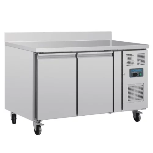 Table réfrigérée positive 2 portes Polar Série U avec dosseret 282L