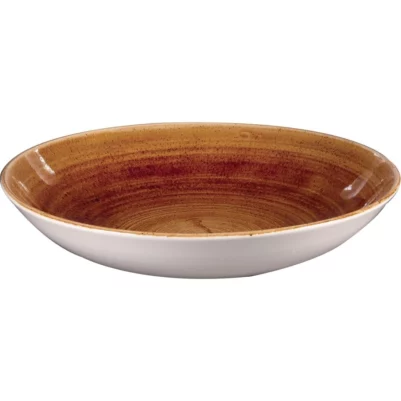 Assiettes coupes rondes Churchill Stonecast Patina Vintage Copper 248mm (Lot de 12)