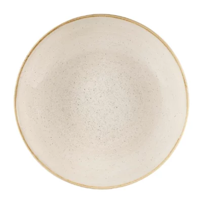 Assiettes coupes rondes Churchill Stonecast Nutmeg Cream 310mm (Lot de 6)