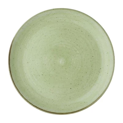 Assiettes avec rebord Churchill Stonecast Sage Green 288mm (Lot de 12)