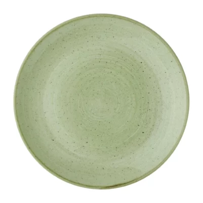 Assiettes avec rebord Churchill Stonecast Sage Green 260mm (Lot de 12)