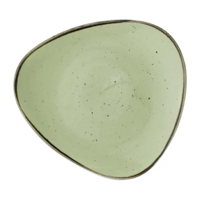 Assiettes triangulaires Churchill Stonecast Sage Green 265mm (Lot de 12)