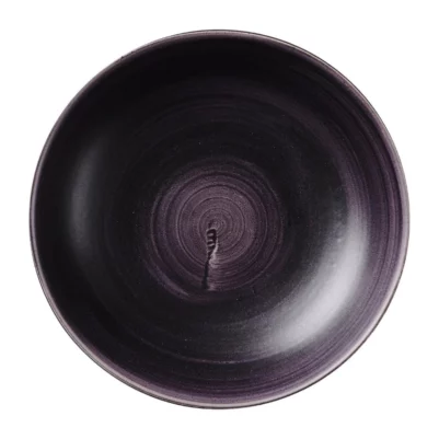 Assiettes coupes rondes Churchill Stonecast Patina Purple 248mm (Lot de 12)