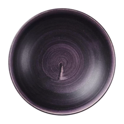 Assiettes coupes rondes Churchill Stonecast Patina Purple 182mm (Lot de 12)