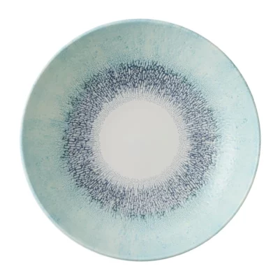 Assiettes coupe ronde Churchill Studio Prints Fusion Blue 248mm (Lot de 12)