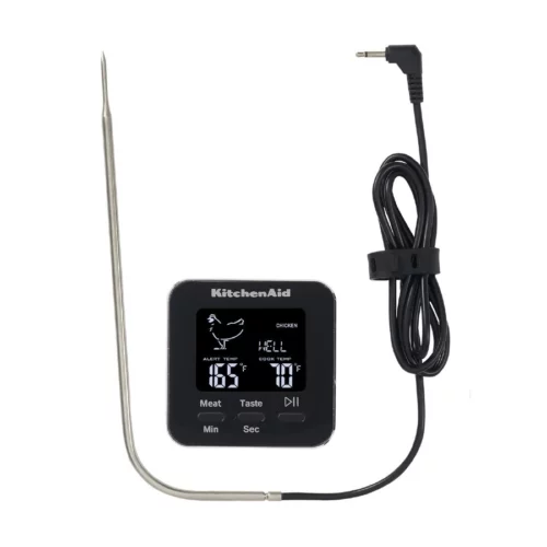 Thermomètre à sonde numérique filaire noir KitchenAid Global