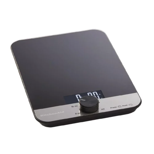 Balance de cuisine digitale en verre KitchenAid noire 5kg
